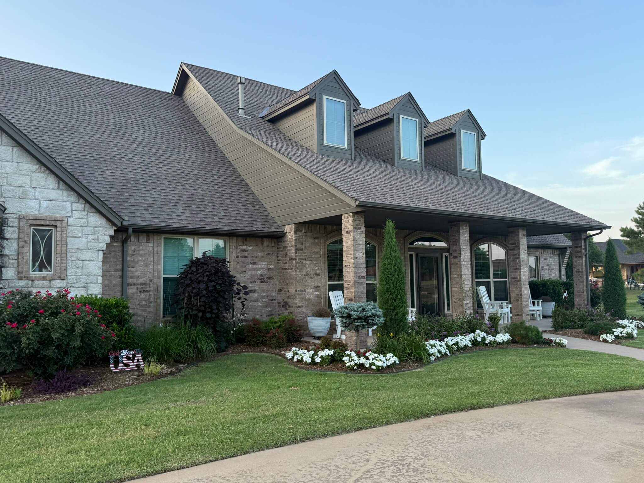 Exterior painting project by F&M Paint in Edmond Oklahoma