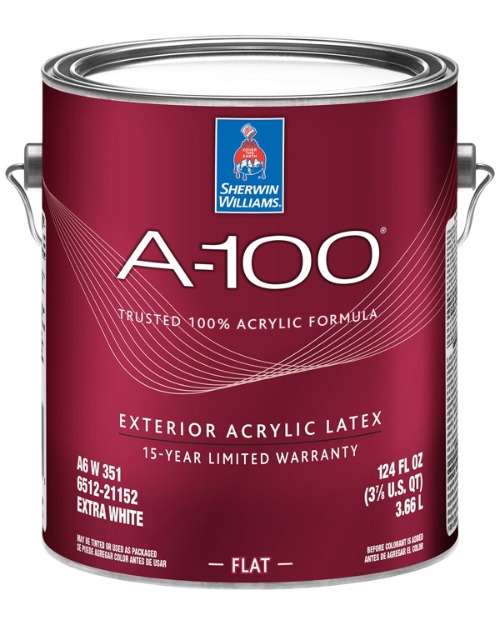 Sherwin-Williams A-100 Exterior paint can