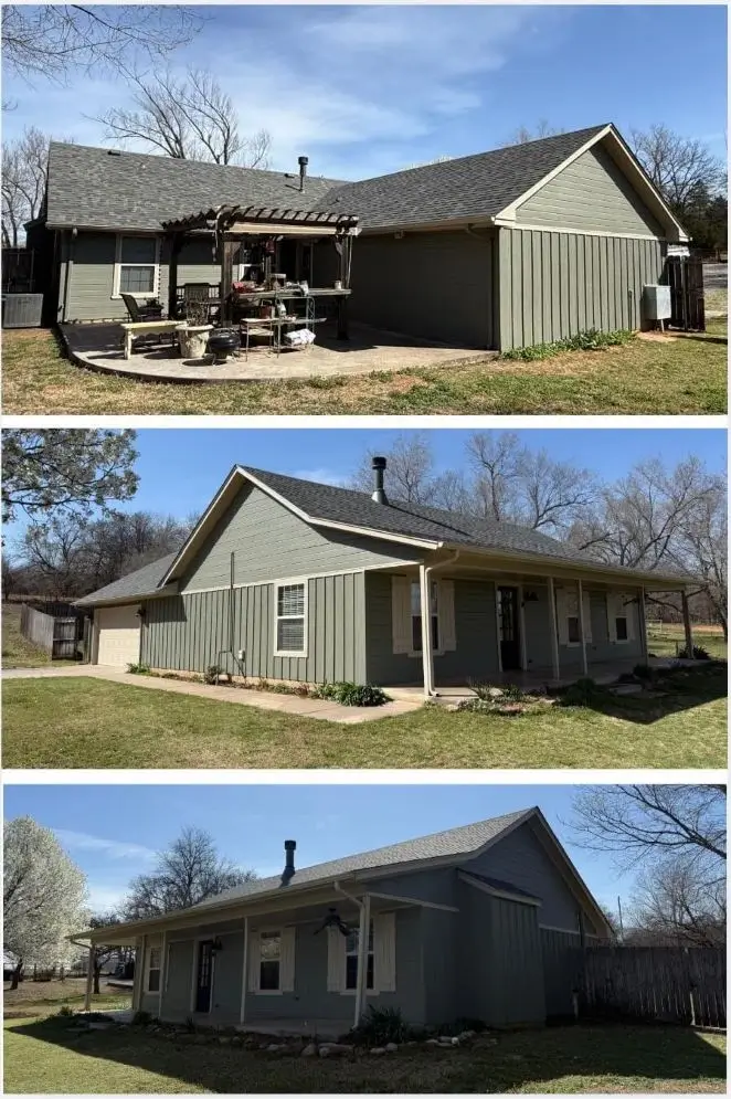 Completed premium exterior paint project